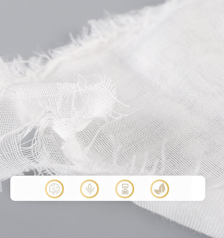 Plain Double Layer Cotton Gauze Fabrics 160X120 Blankets 110GSM For Infants Cover