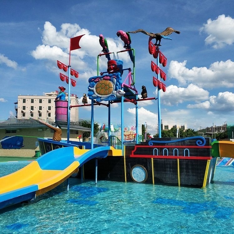 Manufacture Fiberglass Water Park Equipment Children Water Playground