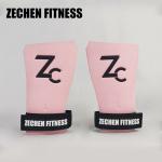 Pink Fingerless Crossfit Grips Safety Synthetic Leather 2.25Mm Girls Gymnastic