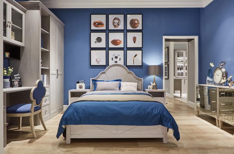 Small Size Bed For Single Room And Apartment Interior Furniture Set For Space Saving Project Of School Or Rental House