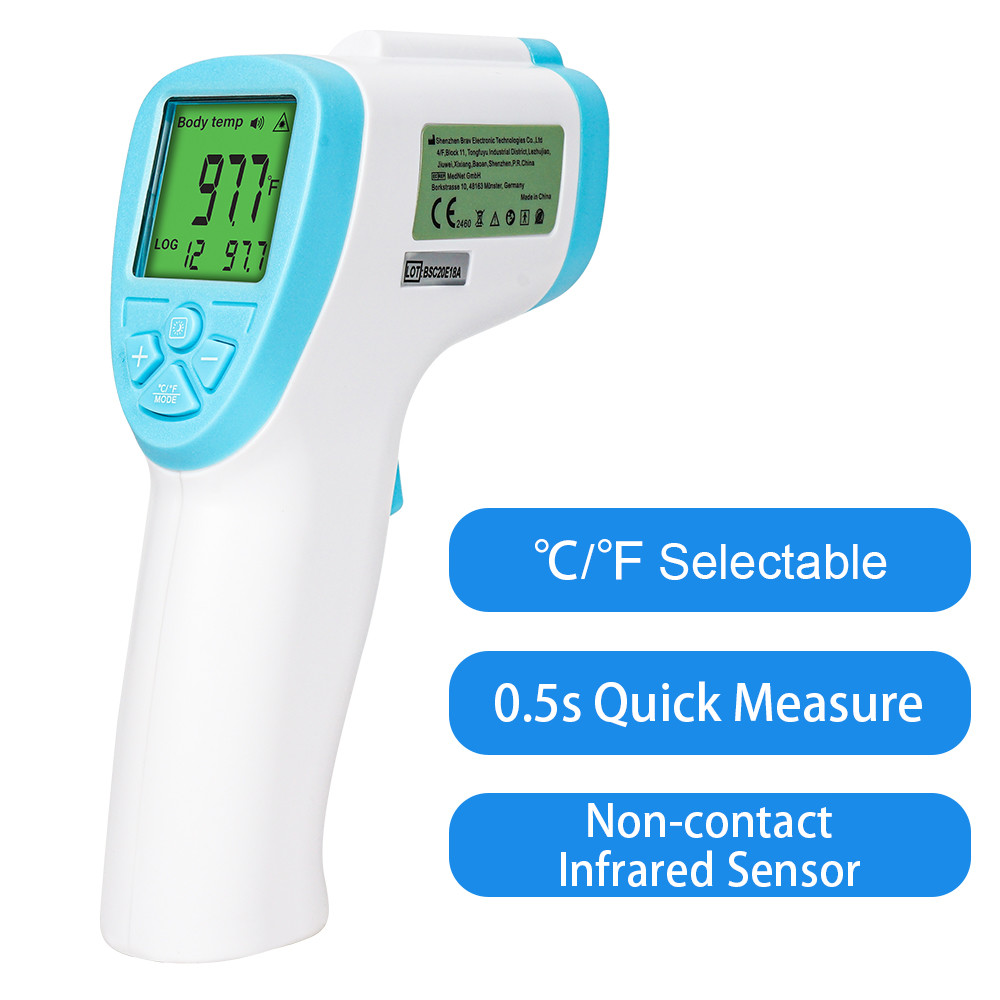 IR Forehead Infrared Thermometer Gun Safe Infrared Forehead Thermometer Laser Body Thermometer