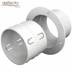 Wholesale Plastic HVAC Accessories Dryer Venting Connector 4 Inch Air Conditioner Parts White Adapter from china suppliers