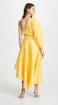 Fashion Asymmetrical Clothing One Shoulder With Long Sleeve Woman Maxi Dress
