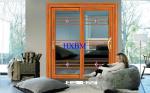 Australian Style wood color Aluminium Horizontal Sliding Windows Optional 27mm