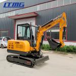 constuction digger swing arm small 3Ton excavator with close cab