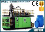 Blue HDPE Drum Making Machine , Custom Voltage Blow Mould Machine SRB100