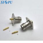 TNC Female RF Coaxial Connector – Flange Mount, Compatible with 2# Semi-Rigid /