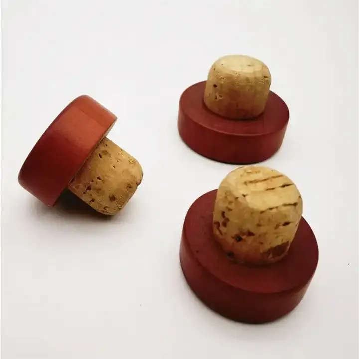 wholesale Custom Wine Corks with Logo Synthetic Cork Cap for Glass Bottles