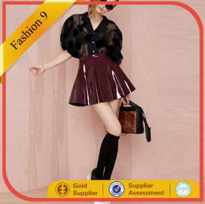 Wholesale Glamorous Vinyl Frontier Skater Skirt from china suppliers