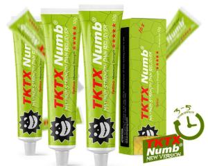 Wholesale New Improved Strongest TKTX Numb Cream Green Painless Tattoo Cream from china suppliers