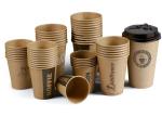 8OZ WHITE PAPER COFFEE CUPS CUSTOM PRINTED PAPER COFFEE CUPS BROWN PAPER COFFEE