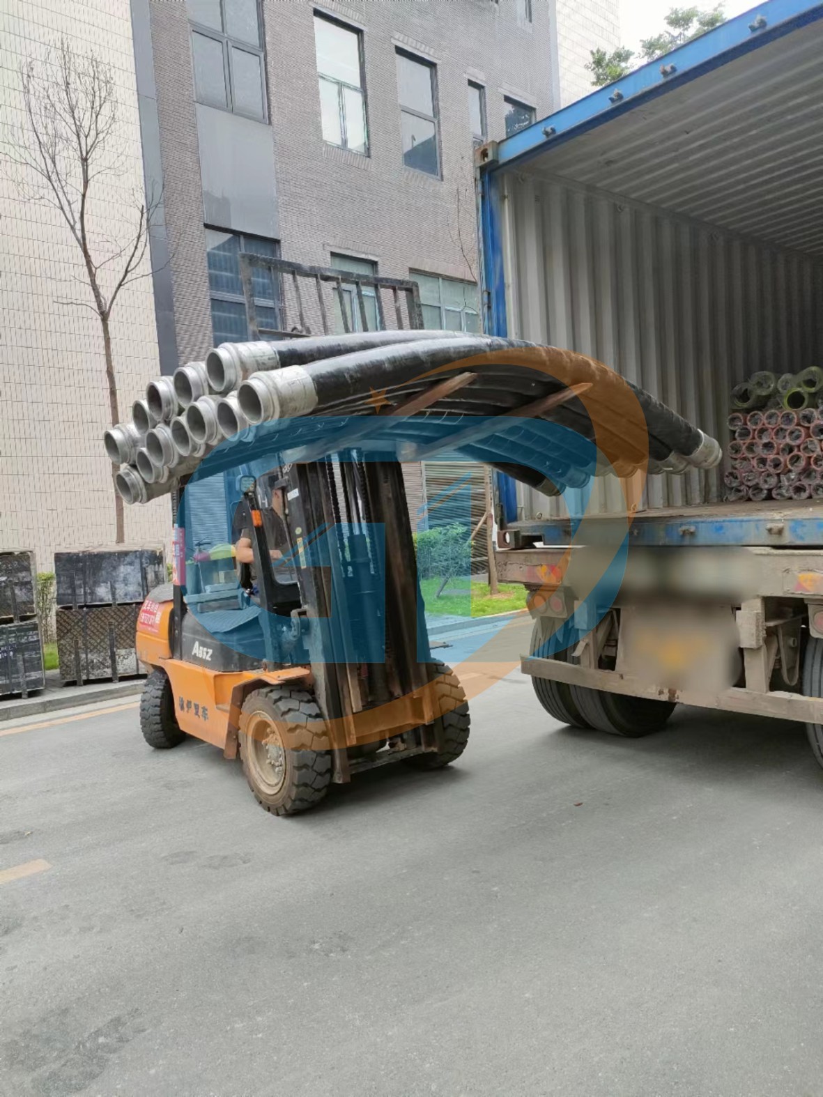 Rubber Concrete Pump Hose Pipe Flexible 5 Inch 4 Inch 4 Layer