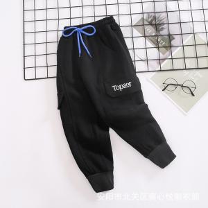 Wholesale 110CM-170CM Drawstring Girls Solid Color Pants 260G from china suppliers