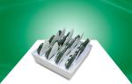 Eye Catching countertop display cases Tray Special Design Matt PP lamination