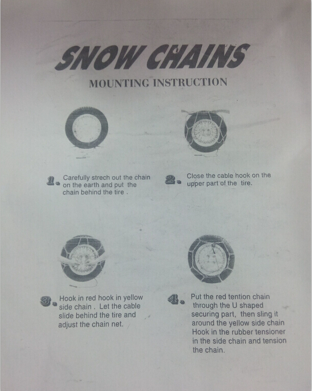 4x4 Off-Road Accessories snow chains for tires Material Iron