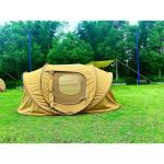 Durable Outdoor Pop Up Camping Tents for 2-3 People Waterproof PU Coated Cotton