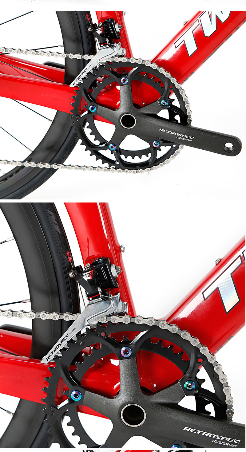 TWITTER R10 Carbon Fiber Road Bike 12x142mm Thru Axle Disc Brake Gravel Bicycle