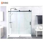 1.4mm thinkness Aluminium Bathroom Doors Hotel Sliding Interior Frameless Toilet
