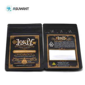 Wholesale CMYK Smell Proof Zipper Mylar Bags VMPET Childproof Medical With Window from china suppliers