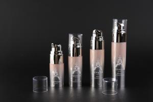 Wholesale Screen Printing Silver Empty Foundation Pump Bottle For Face Cream 40ml UKA25 from china suppliers