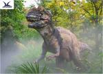 Decorative Animatronic Outdoor Dinosaur / Realistic Spraying Smoke Dinosaur