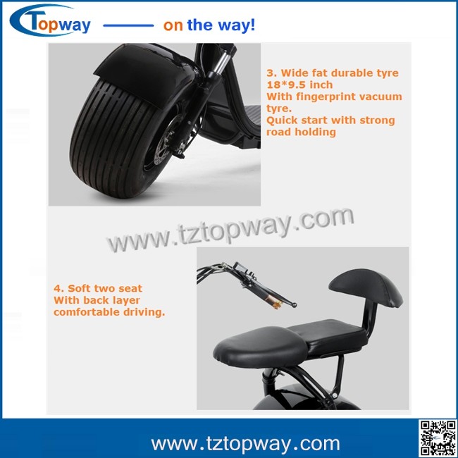 2017 newest hoverboard harley electric scooter EABS hydraulic brake scooter