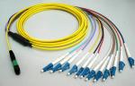 MPO Female Pinless Fiber Optic Connector Assembly 12/24C MPO-LC LSZH PVC Jacket