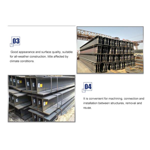 316L Stainless Steel H-Section Beam Bar GB JIS ASTM HEA HEB HD Welding Processing Service for Construction
