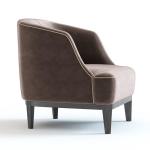 Custom Star Hotel Guest Exclusive Armchair With Fabric Option And Wood Legs