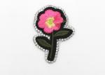 Washable Iron On Flower Appliques Exquisite Elegant Abrasion Resistant