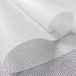 0.45mm Flame Retardant PVC Coated Mesh Fabric For Windows