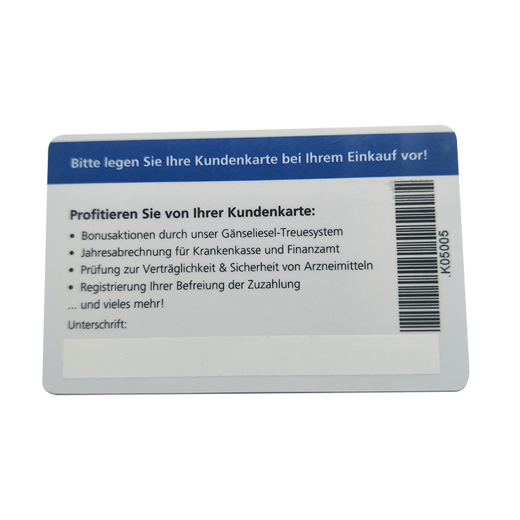 SLE4442 RFID plastic pvc smart contact chip Card