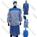 SMS 35g 40g 45g AAMI Level 3 AAMI Level 4 Surgical Gown Reinforced Gown