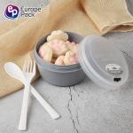 Round mini lunch box refrigerator crisper kitchen bento box plastic PP storage