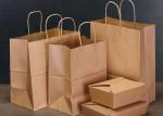Logo Custom Kraft Paper Bag 80g 100g 130g 170g Food Takeaway Bag Degradable