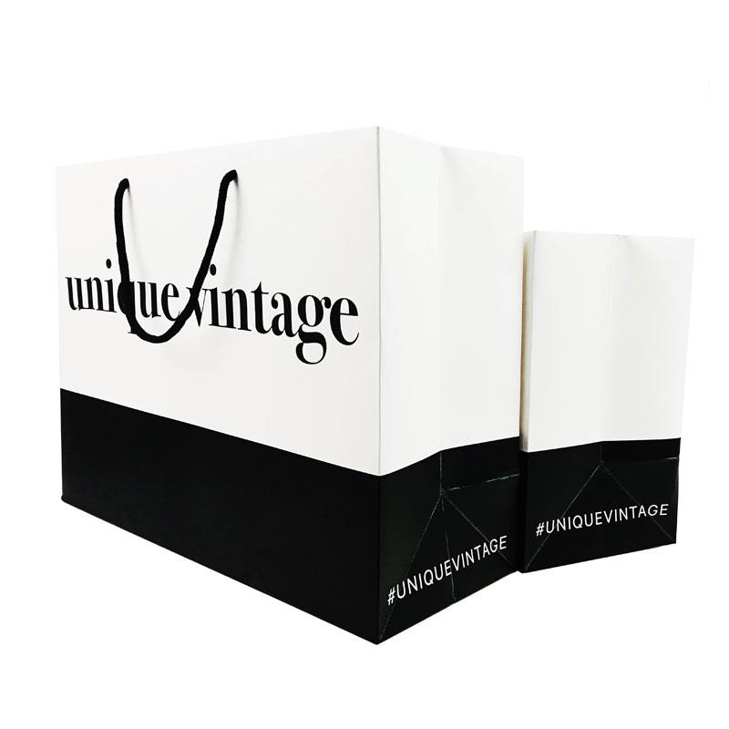 Recyclable Rectangle Paper Shopping Bags Clothing Paper Wrapping Bag