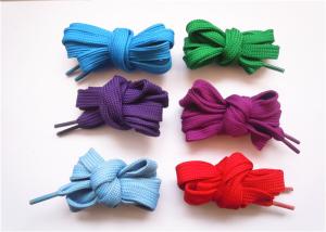 Wholesale 54 Inch Flat Cotton Shoelaces / Flat Elastic Shoelaces For Running Shoe from china suppliers