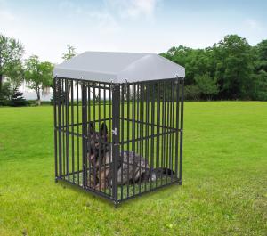 Wholesale Outdoor Dog Kennel Heavy Duty Metal Frame Fence Dog Cage Outside Pen Playpen Dog Run House with Roof from china suppliers
