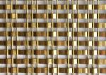 OEM Golden Architectural Decorative Woven Wire Mesh Stainless Steel XY 1513G