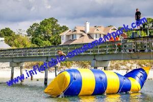 Wholesale Hot Summer Inflatable Water Toys / Aqua Jump Spot With 0.9mm Pvc Tarpaulin from china suppliers