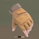 Outdoor Sport Combat Tactical Half Finger Gloves Shock Resistant for Hiking