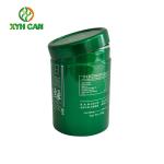 Food Tin Can Red Color Round Paint Recyclable Tin Container Tea Packaging