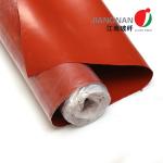 Silicone Rubber Coated Fiberglass Cloth / Silicone Impregnated Fiberglass Cloth