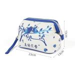 Women PU Leather Travel Makeup Bag With Handle