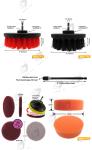 16 pcs drill cleaning brush for kitchen car brush and floor cleaning