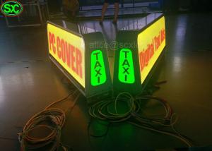 Wholesale P5 Full Color Car LED Sign Display video taxi roof led sign for car from china suppliers