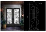 Professional Wrought Iron Glass Inlaid Door Glass For Building Sound Insulation