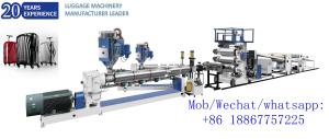 Wholesale Hot Sale High quality easy operation Suitcase Extrusion Machine in whole line luggage production from china suppliers