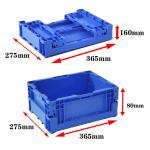 Industrial Packaging Foldable Plastic Moving Crate for Warehouse Storage in