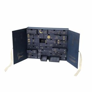 Wholesale Beauty Advent Calendar Gift Card Box 30 Drawers With Ribbon from china suppliers